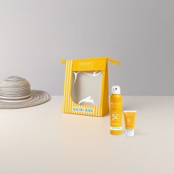 Sonnenschutz Summer Vibes (Gelbe Bikinitasche)