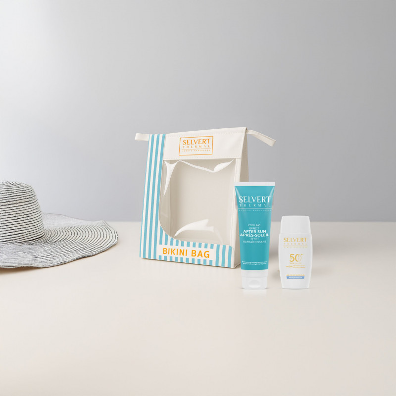 Sonnenschutz Summer Vibes (blaue Bikinitasche)