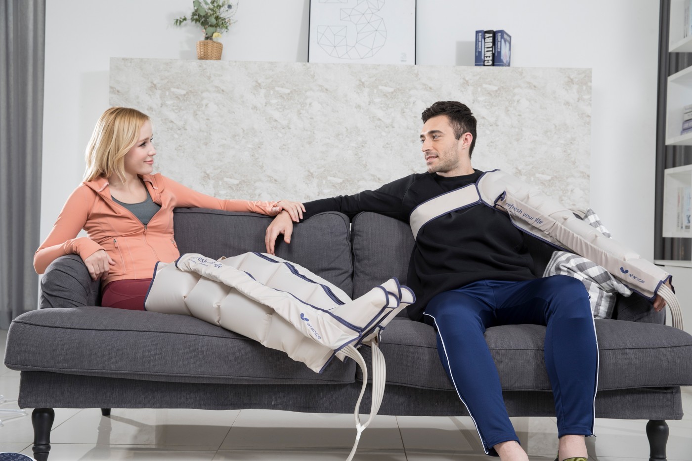 5 Kammer Lymphdrainage Gerät Gaponet 2 Beinmanschetten