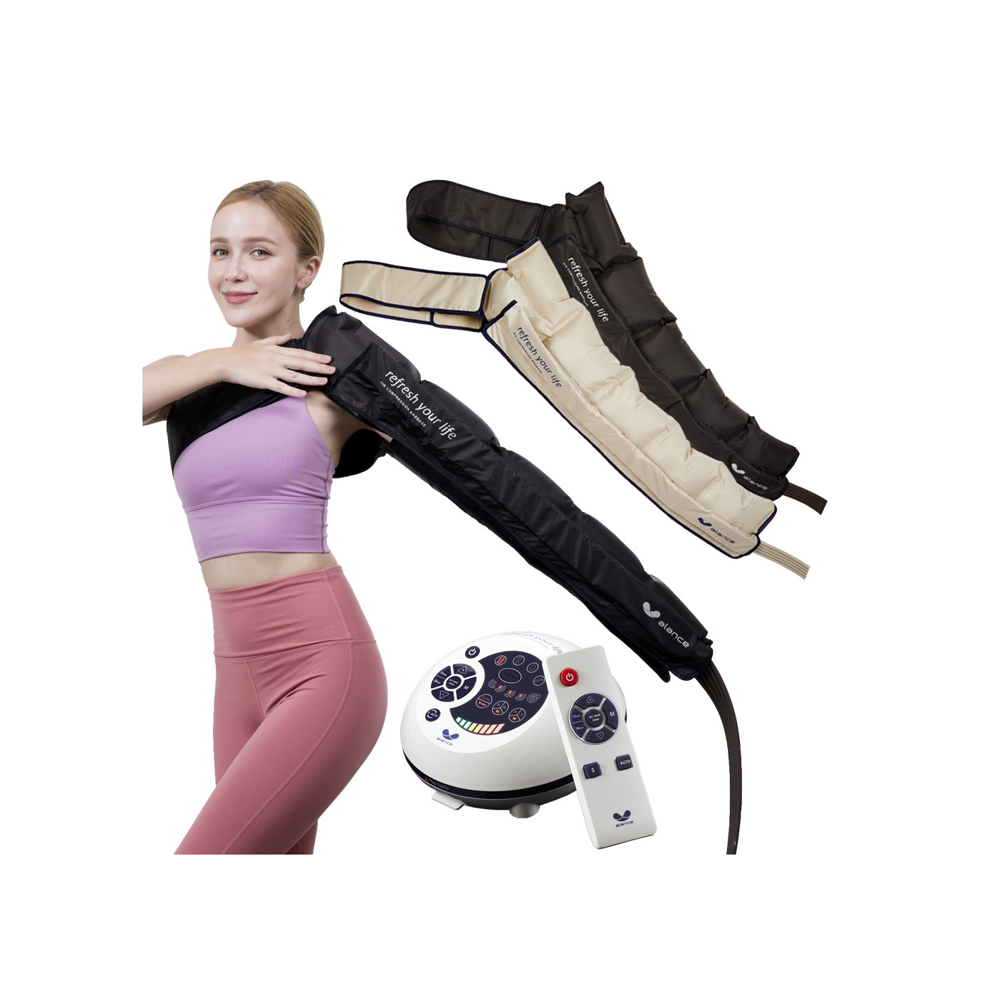 5 Kammer Lymphdrainage Gerät Gaponet mit Arm Manschette