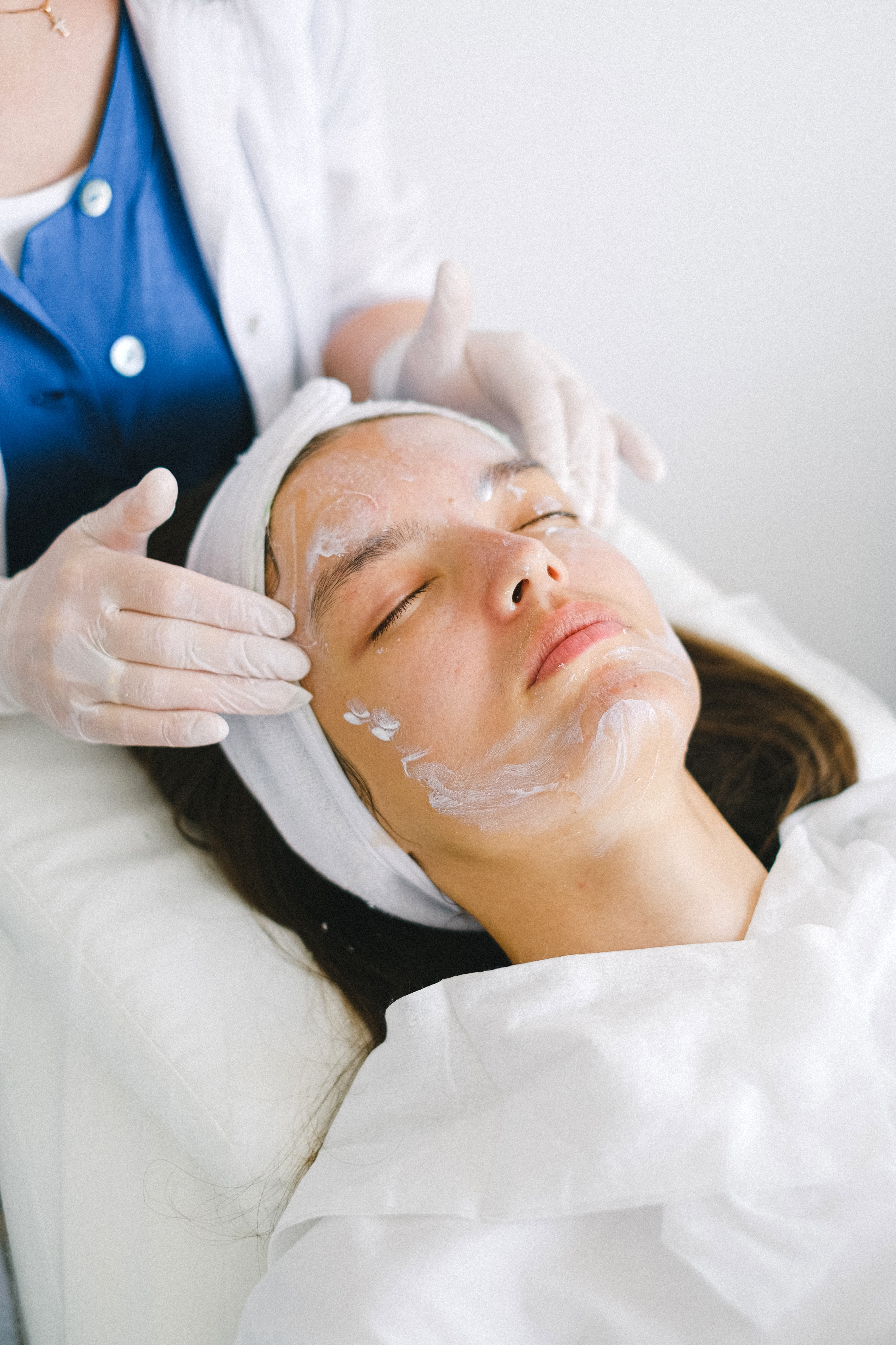 Skin care cream in hand